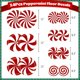 thumbnail image 2 of Calcomanías navideñas para piso, 14 unidades, grandes, con menta, para pared, decoración de fiesta navideña de Candyland, 2 of 5