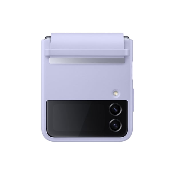 Funda de piel con solapa para SAMSUNG Galaxy Z Flip4, color morado