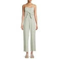 thumbnail image 2 of No Boundaries Juniors' Tie Front Jumpsuit, 2 of 5