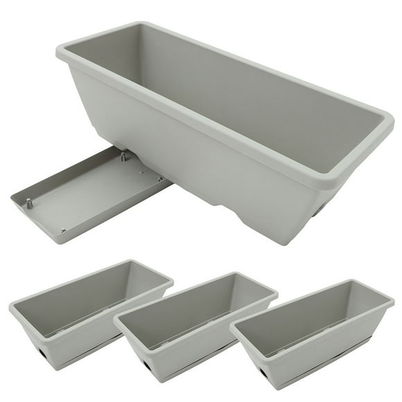 4pcs Window Box Planter Vegetable Flower Planter Box Rectangular Flower Pot Window Vegetable Growing Container