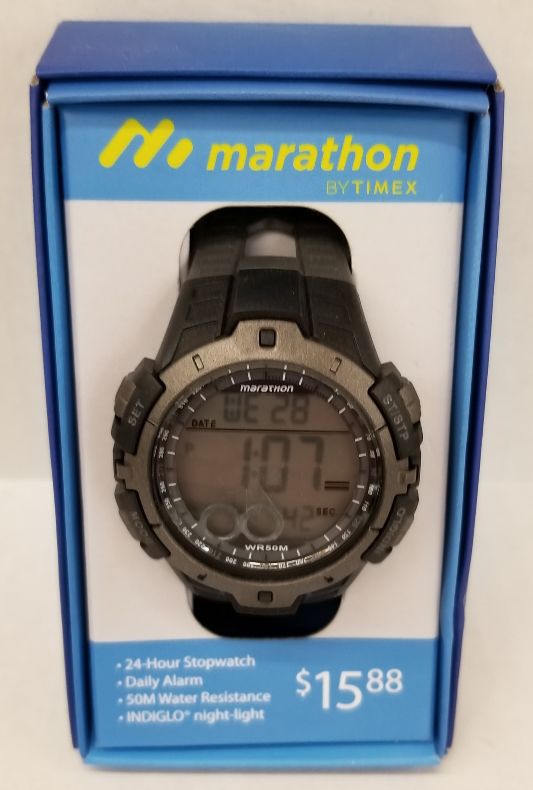 how to set a marathon digital watch