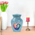 thumbnail image 7 of JAGASY Music Urn - Blue Keepsake Urn for Human Cremation - Tiny Memorial Tribute for Musicians & Music Lovers - 3 Inch Small Sharing Urns for Male or Female, 7 of 7
