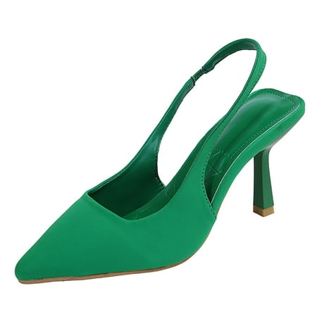 

ZHAGHMIN Ladies Flat Leather Loafer Mom Shoes Shoes Toe Casual Pointed Sandals Heels Band High Elastic Solid Single Women Color Women S High Heels Boots For Women High Heel Wide Prom High Heels For