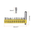 thumbnail image 2 of Unique Bargains 12 in 1 Screwdriver Bit Set 1/4" Hex Shank Torx Square Slotted Phillips Bit Set with 1/4" Extension Bit Holder, 2 of 6