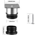 thumbnail image 2 of Set Of 4 Adjustable Stainless Steel Furniture Legs Table Leg Round Furniture Legs Holder, 2 of 5