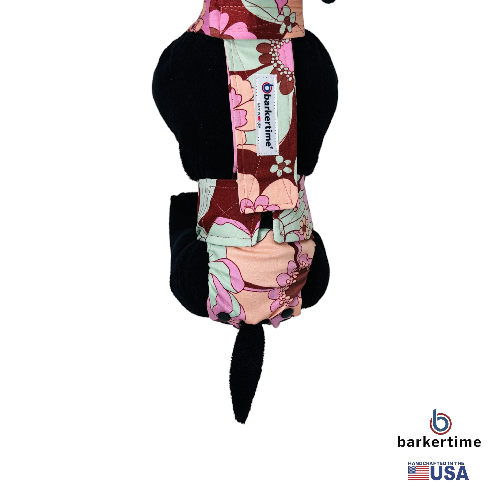 Barkertime Boho Blossom Dog Diaper Snappy Overall