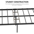 thumbnail image 5 of Twin Bed Frame with Wood Headboard and Metal Slats Support Platform Bed Frame with Storage No Box Spring Needed, 5 of 8
