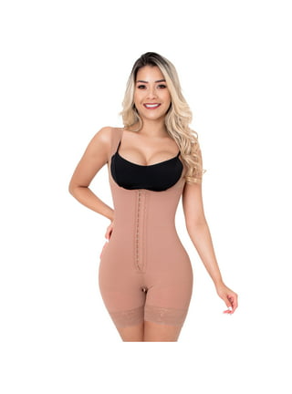 MARIAE 9334 Colombian Postpartum Girdles Post Surgery Compression Garments  After Liposuction Fajas Colombianas Postparto Abdominal Levanta Pompis for  Women Black XS at  Women's Clothing store