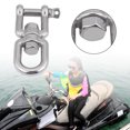 thumbnail image 4 of Boat Swivel Shackle Part, High Strength 304 Stainless Steel Heavy Duty Swivel Ring Snap Rolling Shackle Device Accessory, 4 of 7