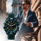 thumbnail image 1 of Reloj mecánico inspirado en lápiz labial para hombre, con correa de silicona perforada estilo carreras. Reloj deportivo para estudiantes y profesionales. Correa plegable., 1 of 6