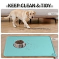 thumbnail image 6 of Silicone Pet Food Tray - Non Slip Pet Dog Cat Bowl Placemat - Feeding Mat - Waterproof Dog Cat Food Mats - For Carpet （Green）, 6 of 6
