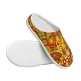 thumbnail image 3 of Xecao Thanksgiving Day Print Cotton Slippers Fuzzy Warm Cozy Slippers Non Slip House Slippers For Indoor Outdoor Cotton Slippers House Slippers-37/38, 3 of 7