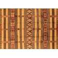 thumbnail image 1 of Ahgly Company Indoor Rectangle Solid Orange Modern Area Rugs, 2' x 5', 1 of 4