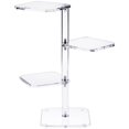thumbnail image 1 of Plymor Clear Acrylic Beveled 3-Shelf Display Riser/Tower, 16.5" H x 13.25" W x 7" D, 1 of 3
