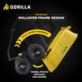 thumbnail image 3 of Gorilla Carts 8 Cu Ft Steel Dump Cart with Quick-Release, 1200 lb Capacity, Yellow, 3 of 12