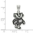 thumbnail image 2 of FB Jewels Sterling S. Rh-p LogoArt University of Wisconsin Large Enamel Pendant, 2 of 2