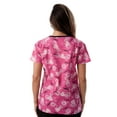 thumbnail image 3 of Just Love Women's Holiday Tops (Pink Cat Meow Black Trim, X-Small), 3 of 3