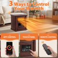 thumbnail image 3 of Calefactor infrarrojo LifePlus 3 modos temporizador de 12 h WiFi con control remoto, 3 of 9