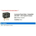thumbnail image 2 of Accessory Power Relay - Compatible with 2007 - 2014 Toyota FJ Cruiser 2008 2009 2010 2011 2012 2013, 2 of 2