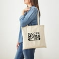 thumbnail image 3 of CafePress - Soccer Moms Rock Tote Bag - Unisex Canvas Tote Bag, Beige, 1-Piece, 3 of 6