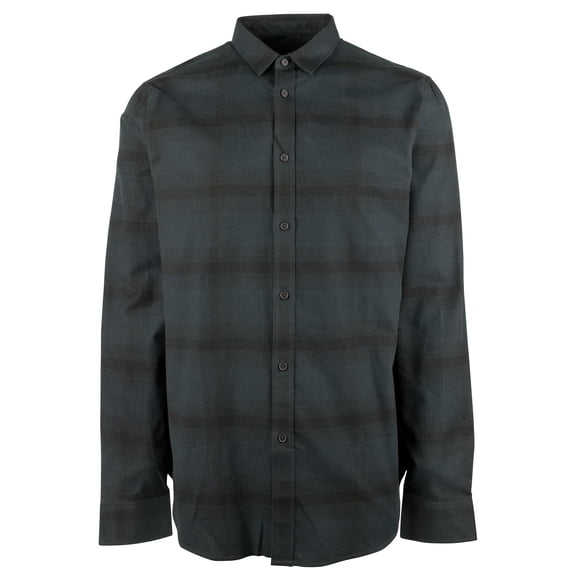 Men's Regular Fit Long Sleeves Shirt-BLU-Small