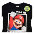 thumbnail image 3 of Playera Nintendo Talla 4 Manga Larga Cuello Redondo Estampado Mario IT´S-A ME Negro, 3 of 4