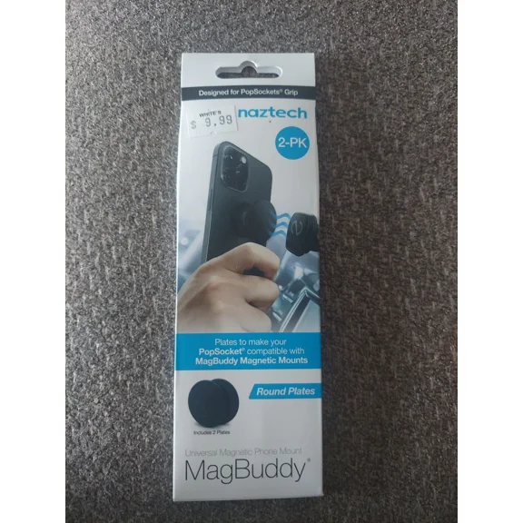 Naztech Magbuddy Universal Round Plates Compatible With Magbuddy Phone Mounts