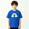 thumbnail image 2 of Cute Rainbow Clouds Boys Graphic Tees Pastel Kids T-Shirt 100% Cotton Short Sleeve Tops Ages 4-13Y, 2 of 5