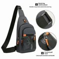 thumbnail image 4 of Casual Fashion Men Chest Bag Crossbody Bag Multi-Functional Travel Single Shoulder Pack - Horizontal, 4 of 5