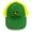 Green / yellow, logo, variant on Mesh Adjustable Snapback Baseball Cap Hat One Size
