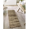 thumbnail image 2 of Unique Loom Del Mar Collection Area Rug - Lucille (2' 7" x 10' Runner Brown/Ivory), 2 of 9