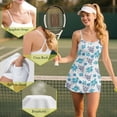 thumbnail image 6 of Yuyamidu Sea Turtle Womens Tennis Dress, Hibiscus Sleeveless Athletic Dress with Built-in Shorts Pocket 2 Pieces Summer Golf Dresses for Women Workout Size S, 6 of 7