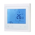 thumbnail image 3 of Termostato de calefacción eléctrica de piso, controlador de temperatura ambiente, pantalla LCD con retroiluminación, color blanco Inevent HA002465-02B, 3 of 6