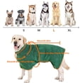 thumbnail image 3 of Bata de baño para perros, abrigo de secado para perros con cinturón ajustable, abrigo de Bata de baño para perros con cinta mágica, fácil de usar y quitar el verde PenghuiLiu 9024719108339, 3 of 5