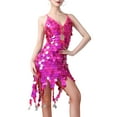 thumbnail image 2 of Formal Dresses for Women Dgankt Women's Sequins Tassel Dance Costume 20s Flapper Cocktail Party Dresses Rumba Latin Ballroom Sequin Camisole Skirt, 2 of 9
