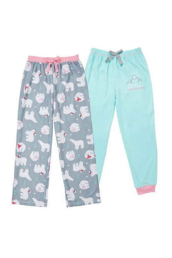 ST Eve Girl's Sleep Pant 2-Pack (Turq/Gray) (8)
