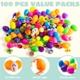 thumbnail image 4 of Huevos de Pascua precargados JOYIN, 100 unidades, con varios juguetes y pegatinas, 4 of 7
