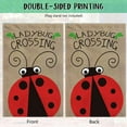 thumbnail image 6 of Ladybug Crossing Garden Flag Hello Spring Summer Seasonal Outdoor Yard Decor Flag Banner 12.5x18 Inch Print Double Sided, 6 of 6