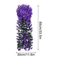 thumbnail image 3 of WZXPWT 2PCS Realistic Silk Violet Wall Hanging Decor, 18-Head Artificial Flower Arrangement for Home/Balcony, Durable Faux Floral Wall Art with Easy Installation(Blue), 3 of 6