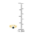 thumbnail image 5 of AoneJewelry 1/2 Carat 10K White, Yellow & Rose Gold Solitaire Blue Diamond Ring, 5 of 5
