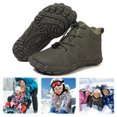 thumbnail image 1 of Botas Tobillo Minimalista Nieve Invierno para Escalar Senderismo (Dark 34) Verde, 1 of 9