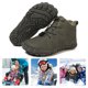thumbnail image 1 of Botas Tobillo Minimalista Nieve Invierno para Escalar Senderismo (Dark 34) Verde, 1 of 9