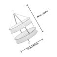 thumbnail image 2 of FONDOTIN Lightweight Grey Clothes Drying Net for Socks Towels Underwear Bras with Foldable Design, 2 of 8