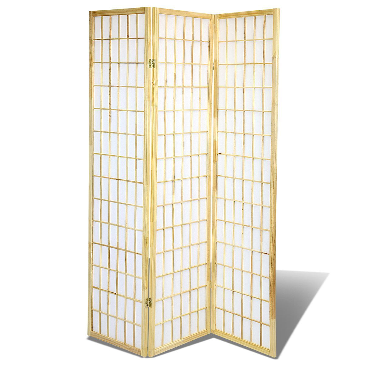 3 & 4 Panel Japanese Oriental Room Divider Hardwood Shoji Screen Privacy Wall 