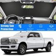 thumbnail image 3 of GHSDFBB Car Windshield Sun Shade Foldable,Sun Protection for Car Front Windshield,Sun Protector for UV Ray,Car Interior Accessories for Sun Heat,Fit for 2019-2024 Dodge RAM 1500, 3 of 7