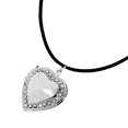 thumbnail image 2 of Foto Locket Imagen Amor Colgante Negro Cuerda Collar Charm Joyería - Plata Sunnimix Collar con medallón fotográfico, 2 of 8