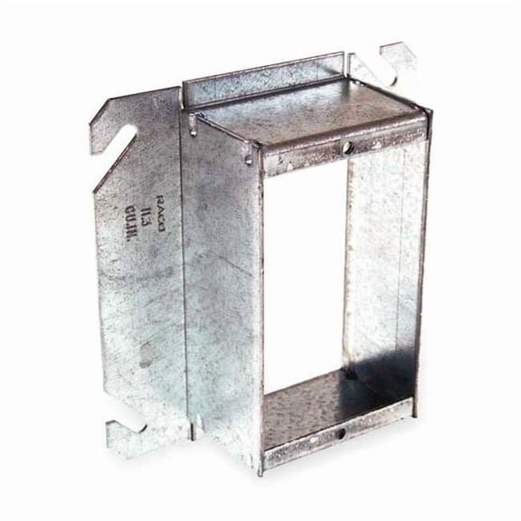 Raco Mud Ring, 1 Gang, Galvanized Zinc, Square Box Type 785