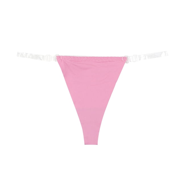Ropa interior sin costuras de seda helada para mujer, cintura baja - Poliéster, transparente/fino, transpirable, lavado a mano, tallas S/M/L