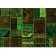 thumbnail image 1 of Ahgly Company Indoor Rectangle Oriental Green Modern Area Rugs, 7' x 10', 1 of 4