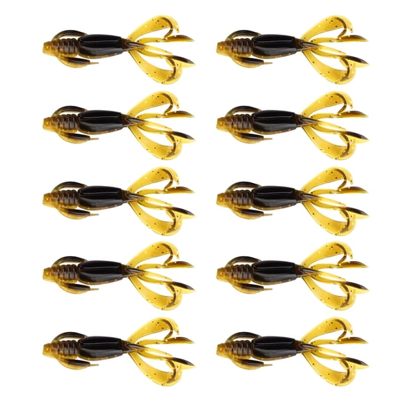 10Pcs Soft Crawfishes Lures Plastic Fishing Craw Baits Artificial Lures Baits Swimbait for Outdoor Fishing